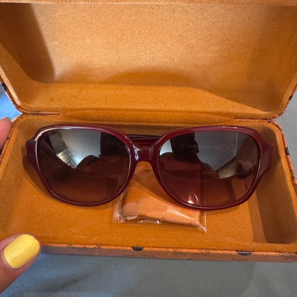 MCM Elegant Burgundy Sunglasses
